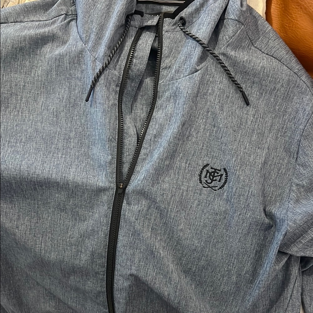 Hurley Heathered Gray Zip-Up Jacket